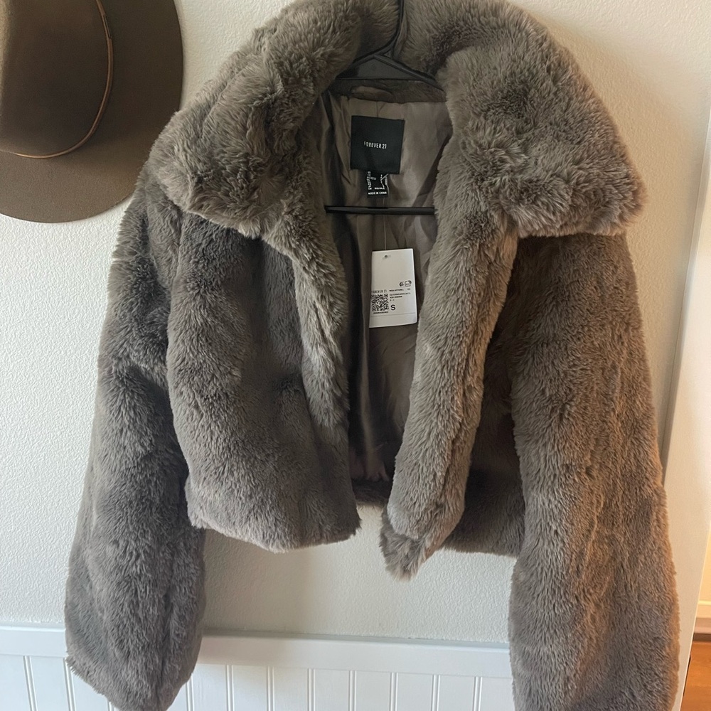 Faux Fur Brown Jacket